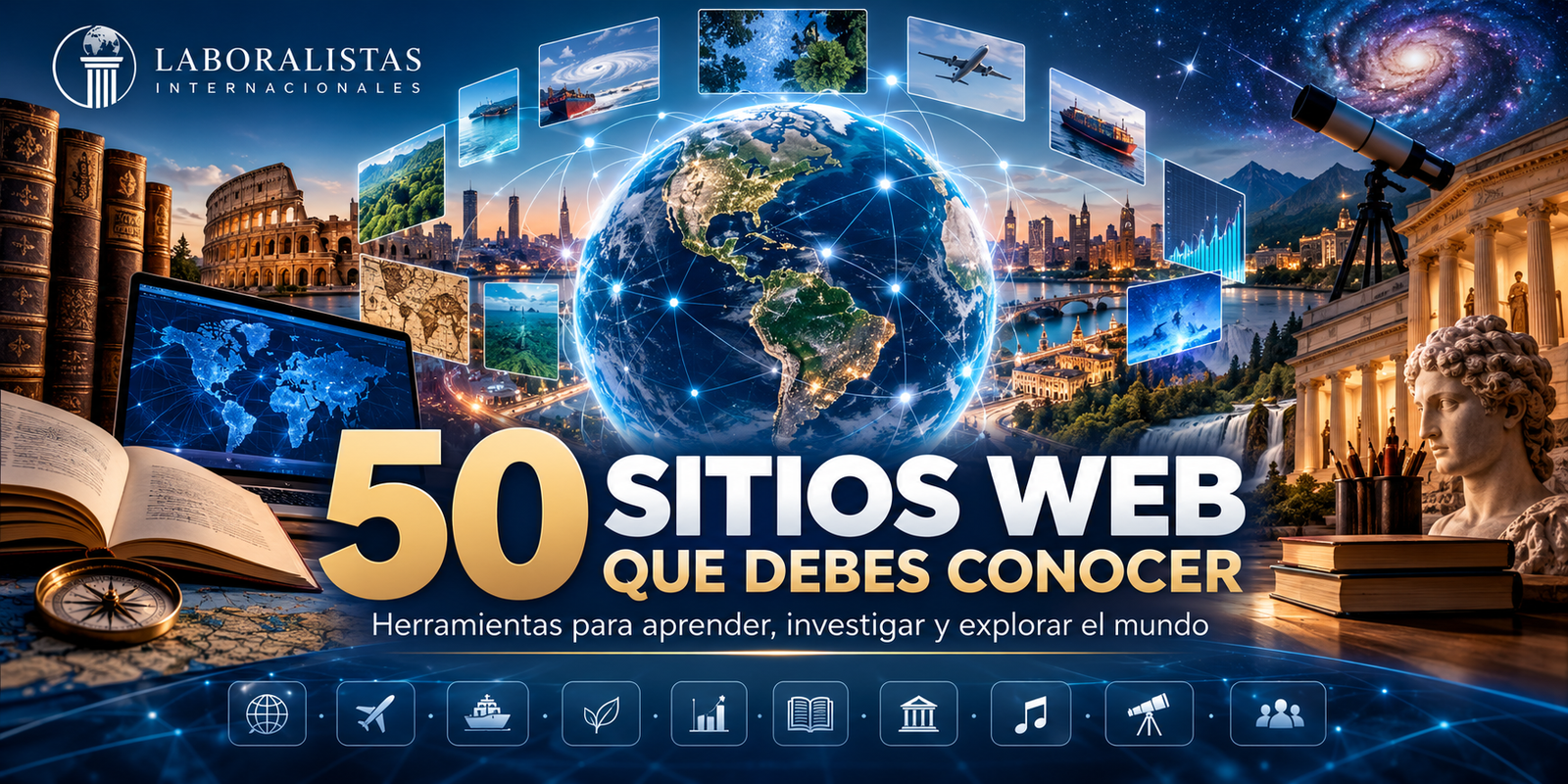 50 sitios web que vale la pena explorar: conocimiento, ciencia, mapas, cultura y datos al alcance de todos